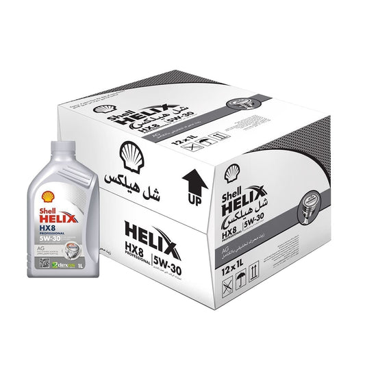 Shell Helix HX8 5W-30 Full Synthetic 1 Liter (Box of 12 Bottles)